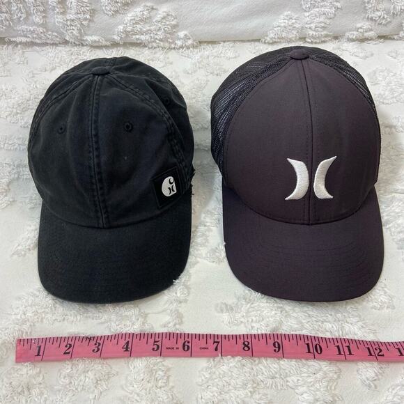 HURLEY Ball Cap Lot of 2 Men's Black Sz OS Streetwear Sporty Casualwear Athletic - Picture 7 of 10